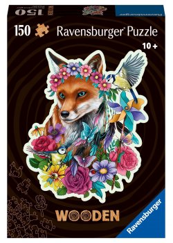 Wooden Puzzles: Colorful Fox (150 pieces)